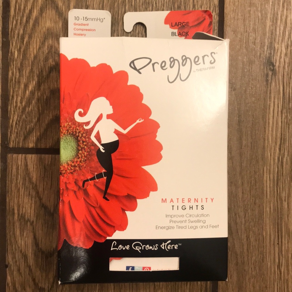 Therafirm Maternity Tights - Large - Black